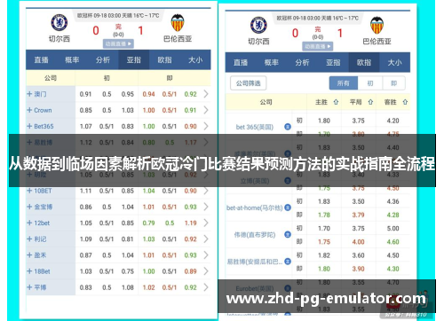 从数据到临场因素解析欧冠冷门比赛结果预测方法的实战指南全流程